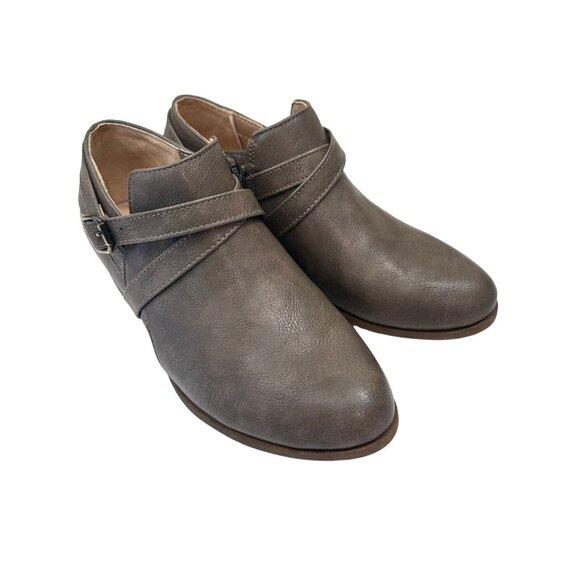 LifeStride Velocity 2.0 Adley Womens Taupe Faux Leather Ankle Booties SZ 6.5M - Picture 6 of 12